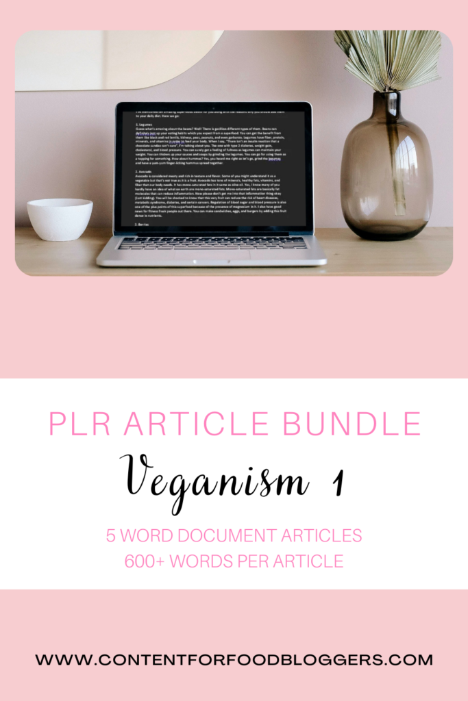 PLR Written Article Bundle - Veganism 1