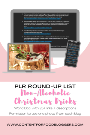 PLR Round Up Lists - 25 Non-alcoholic Christmas Drinks