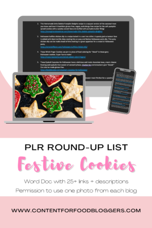 PLR Round Up Lists - 30+ Festive Cookie Recipes