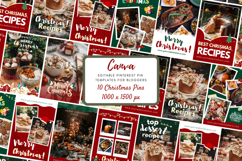 PLR Pinterest Pin Template - Christmas Pin Bundle
