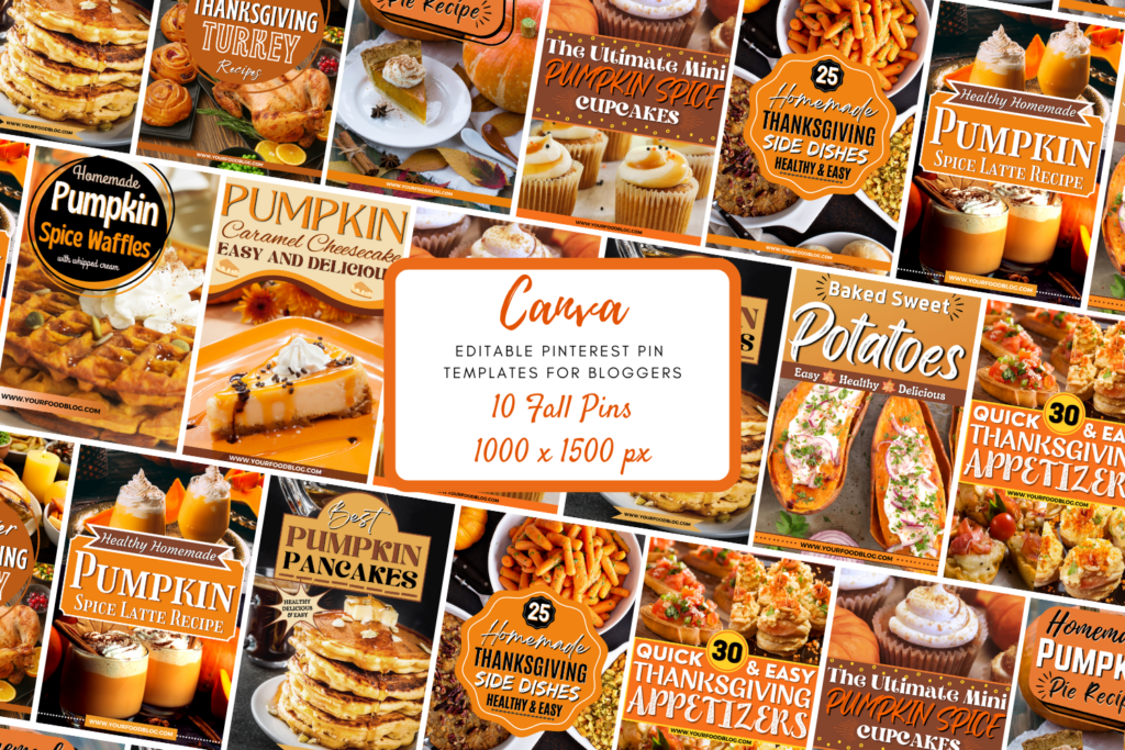 PLR Pinterest Pin Template - Thanksgiving Pin Bundle