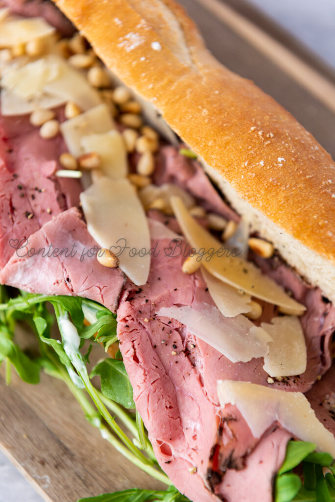 PLR Recipe - Truffle Mayo Roast Beef Sandwich