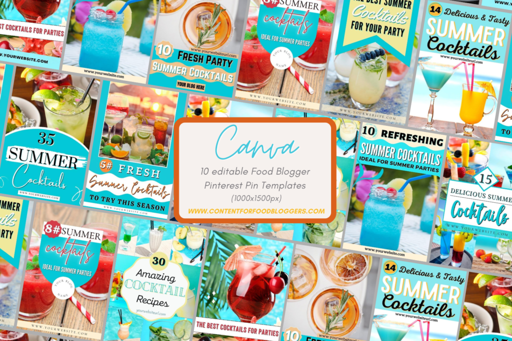PLR Pinterest Pin Template - Summer Cocktails