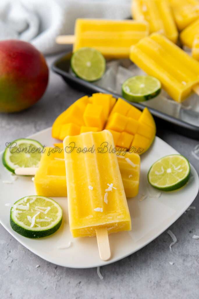 PLR Recipe - Mango Coconut Lime Popsicles