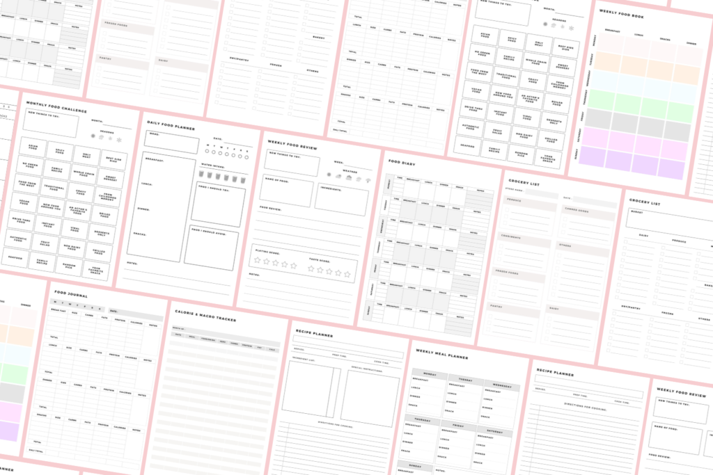 PLR Planner - 12 Page Printable Meal Planner