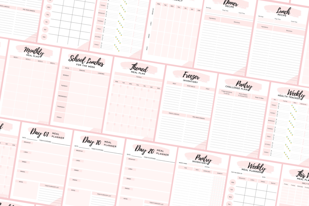 PLR Planner - 43 Page Printable Meal Planner