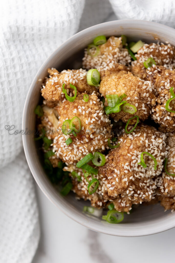PLR Recipe - Air Fryer Teriyaki Cauliflower Wings