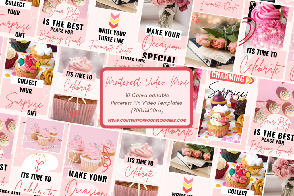 PLR Pinterest Video Pin Template - Pastel Video Pins