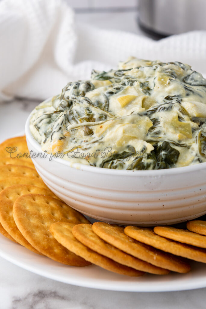 PLR Recipe - Slow Cooker Spinach Artichoke Dip