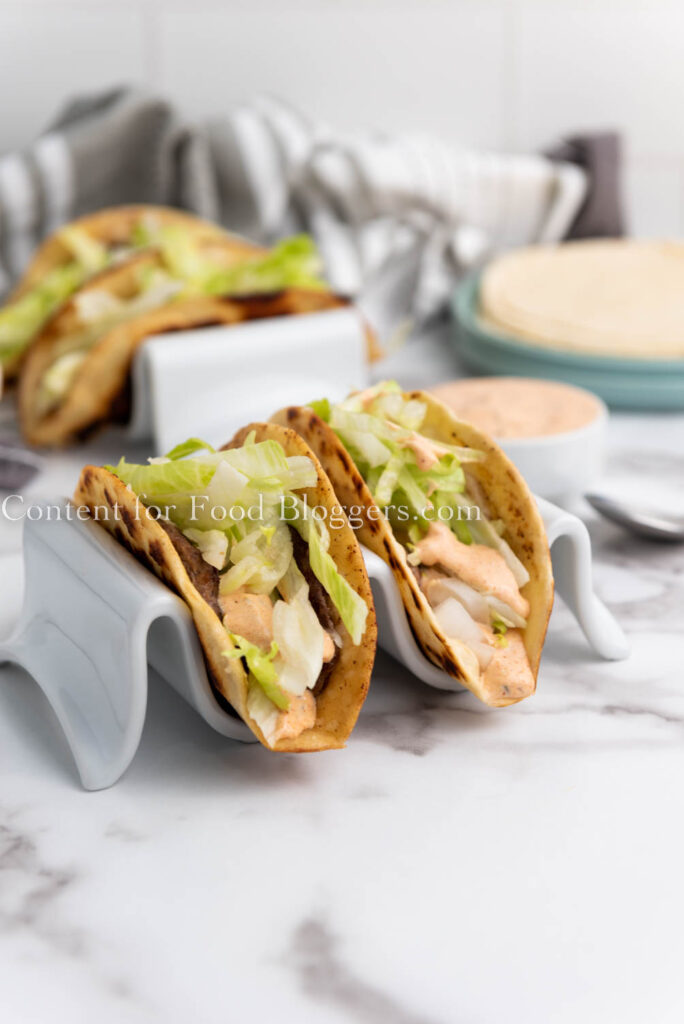 PLR Recipe - Smash Burger Tacos
