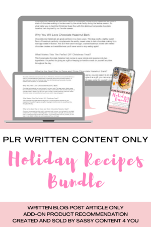 PLR Written Content Only - Holiday Bundle