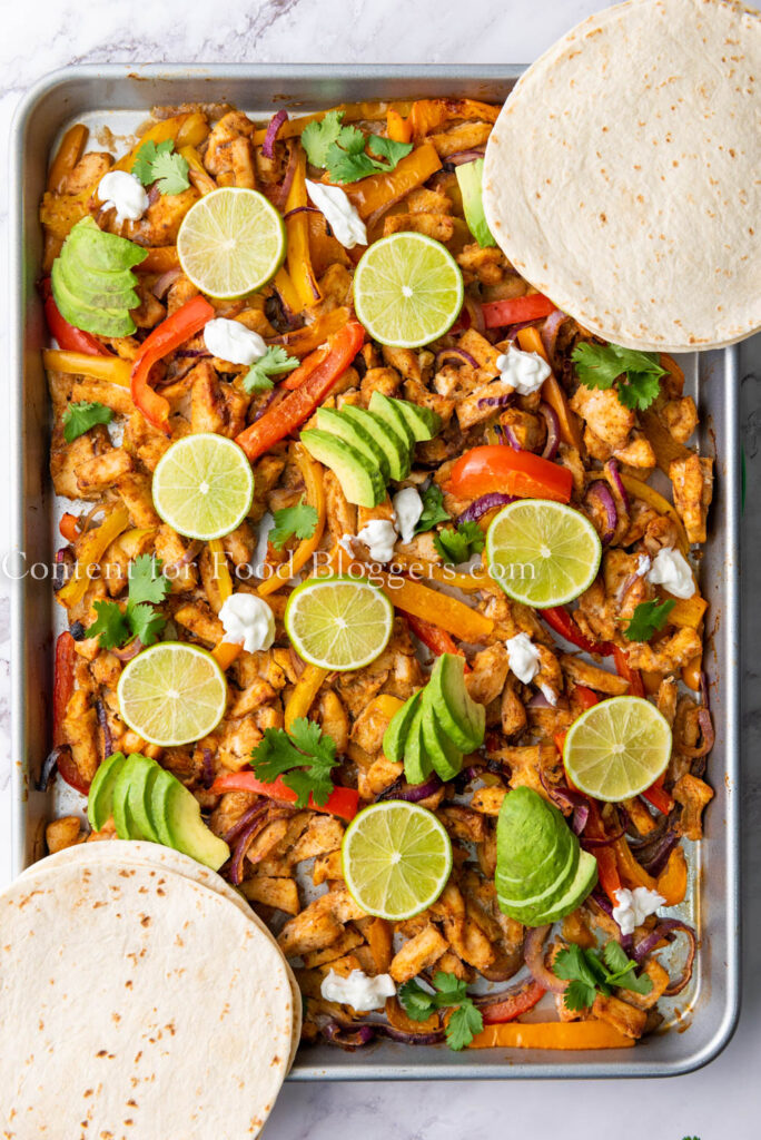 PLR Recipe - Sheet Pan Chicken Fajitas