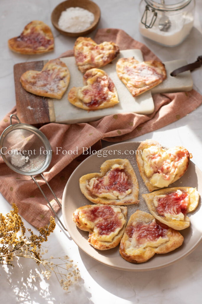 PLR Recipe - Puff Pastry Cream Cheese Hearts
