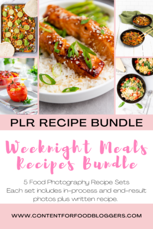 PLR Bundle - Weeknight Meals Recipes Bundle