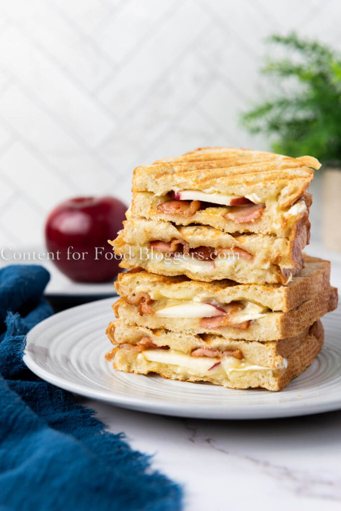 PLR Recipe - Brie, Bacon, Apple and Honey Panini