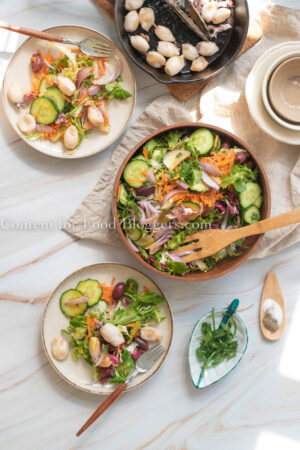 PLR Recipe - Baby Calamari Garden Salad