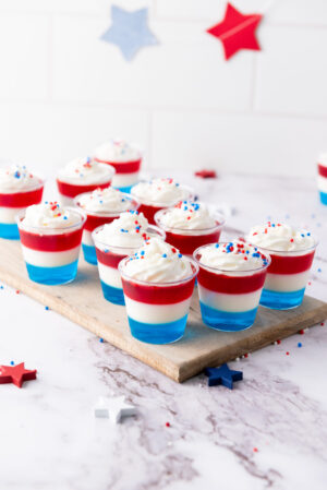 PLR Recipe - Patriotic Jell-O Shots (alcoholic & non-alcoholic version)
