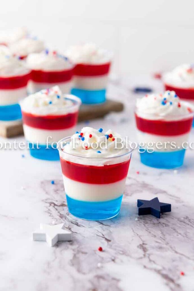 PLR Recipe - Patriotic Jell-O Shots (alcoholic & non-alcoholic version)