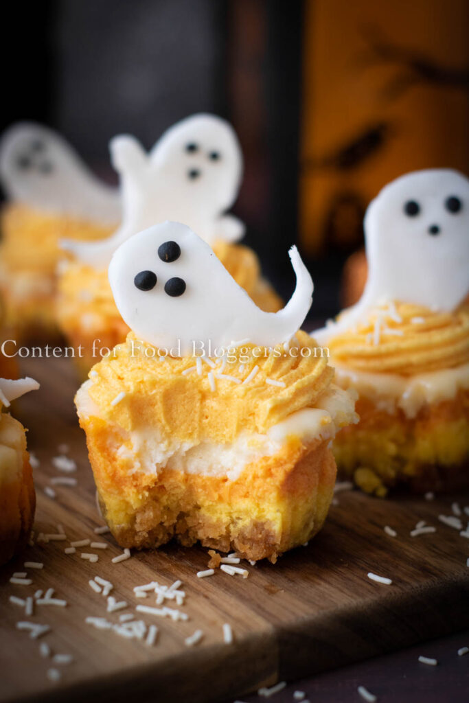 PLR Recipe - Halloween Candy Corn Mini Cheesecakes