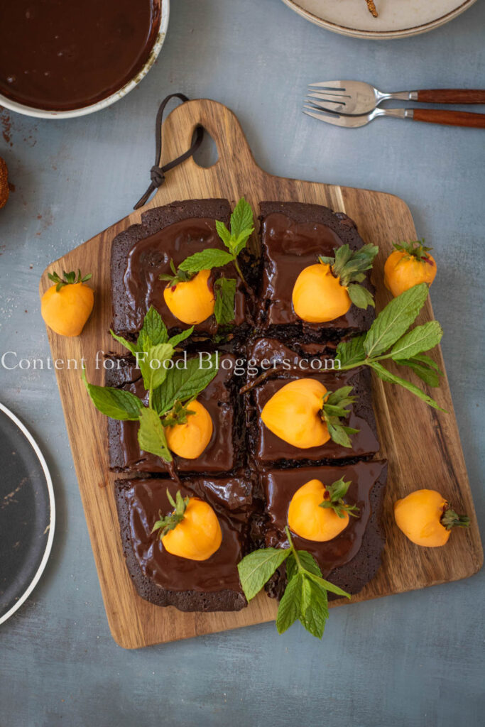 PLR Recipe - Chocolate Pumpkin Patch Brownie Cake