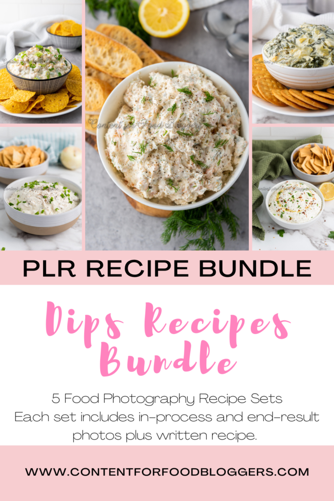 PLR Bundle - Dips Recipes Bundle