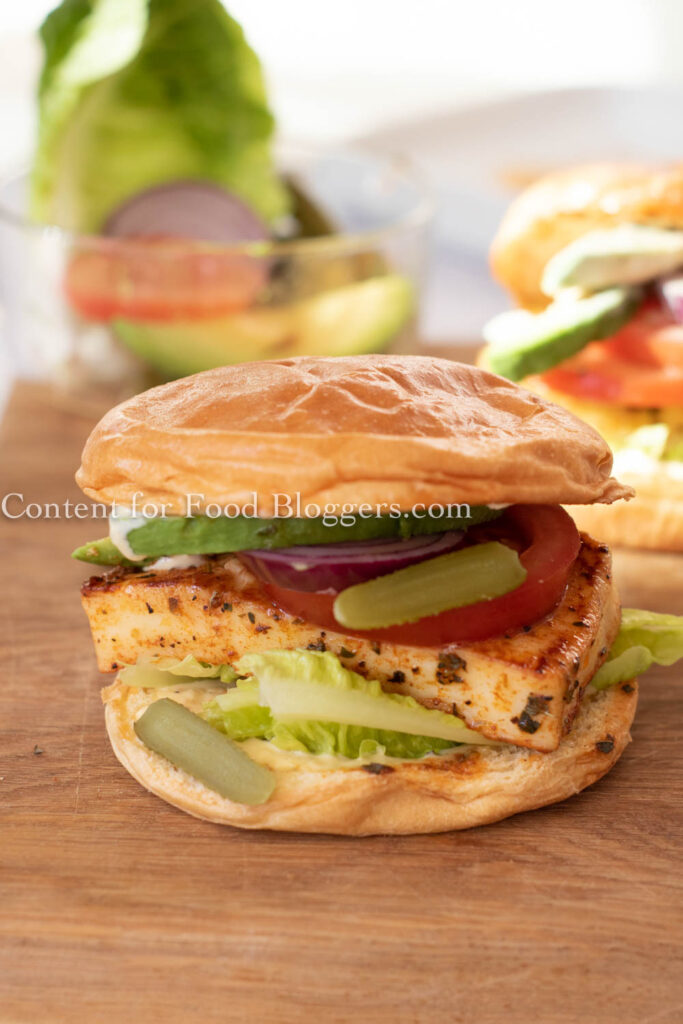 PLR Recipe - Halloumi Burgers