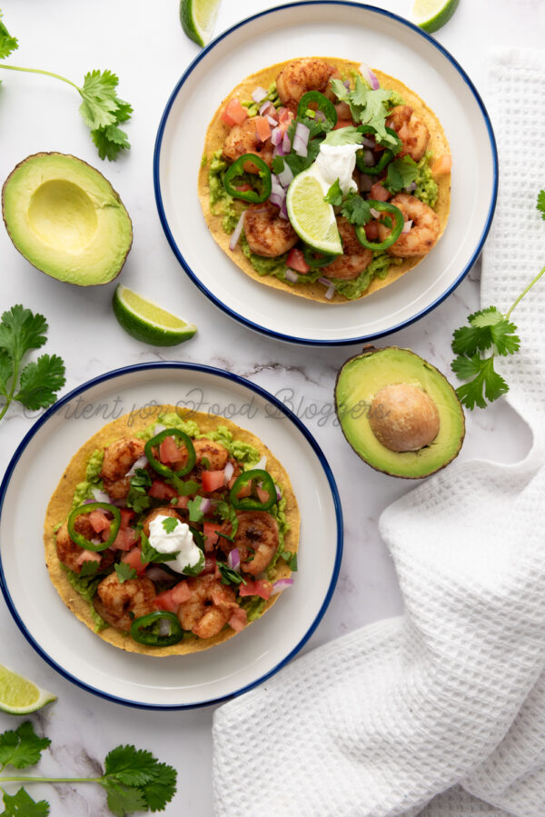 PLR Recipe - Shrimp Tostadas