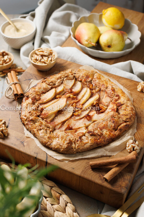 PLR Recipe - Pear and Walnut Crostata