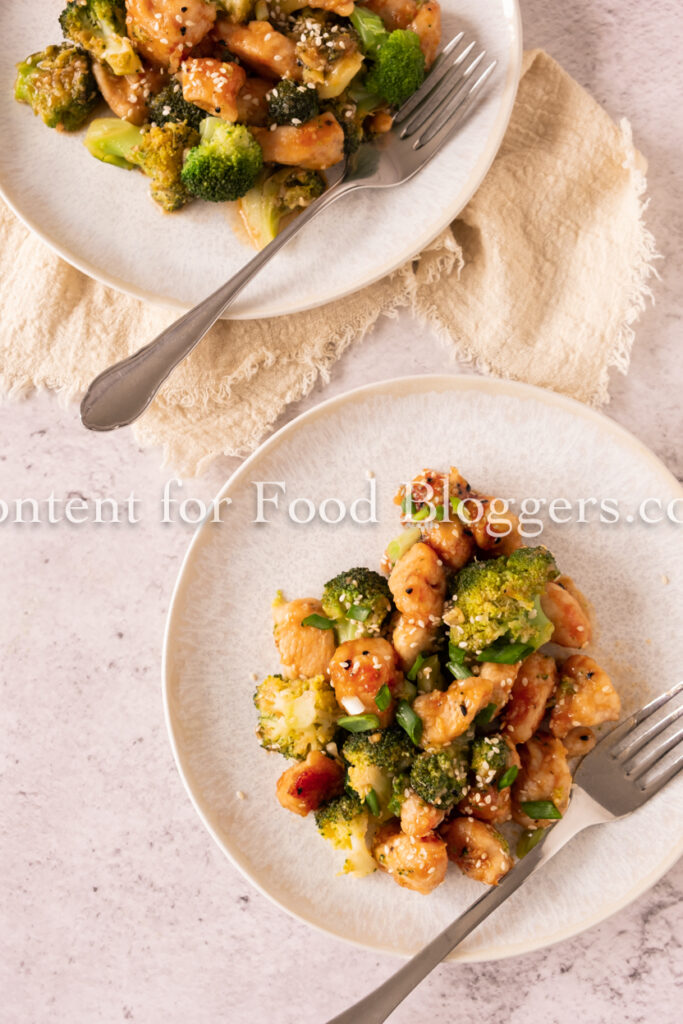 PLR Recipe - Honey Garlic Chicken with Broccoli