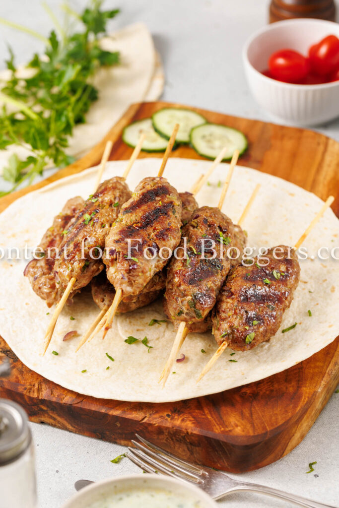 PLR Recipe - Kofte Kebabs with Tzatziki