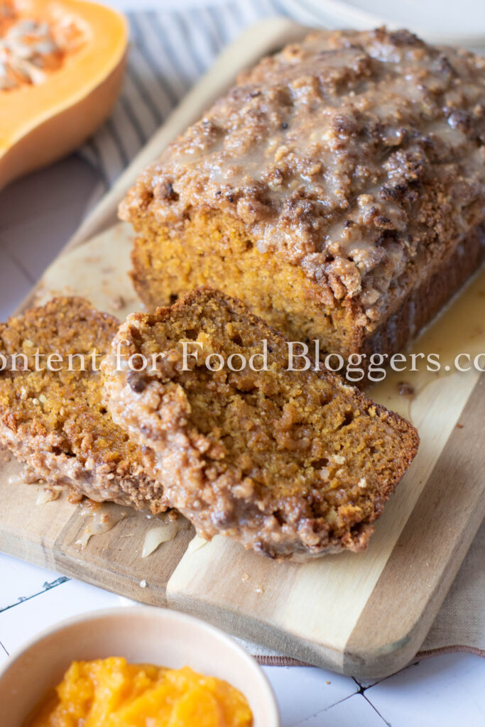 PLR Recipe - Pumpkin Bread with Streusel Topping & Honey Glaze