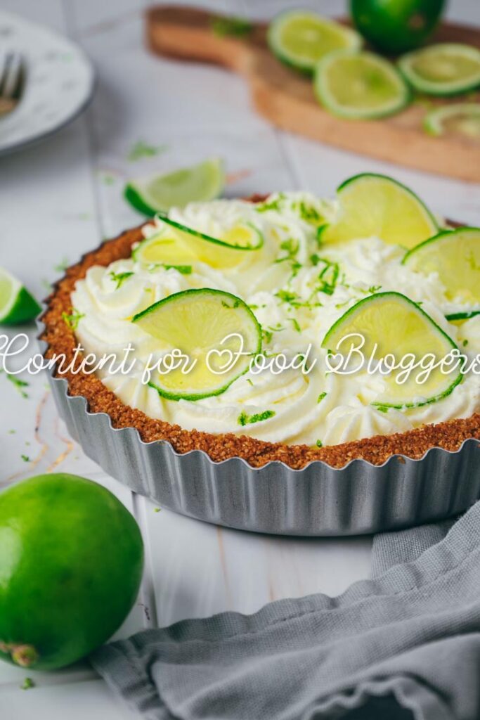 PLR Recipe - Creamy Key Lime Pie with Buttery Graham Cracker Crust