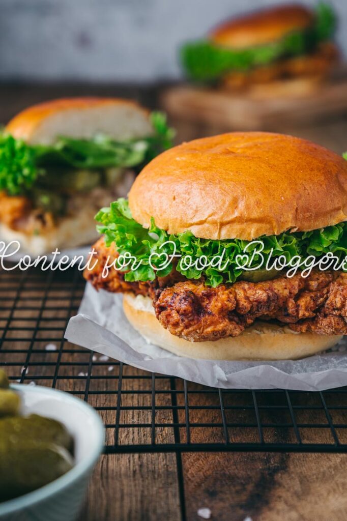PLR Recipe - Crispy Buttermilk Fried Chicken Sandwich