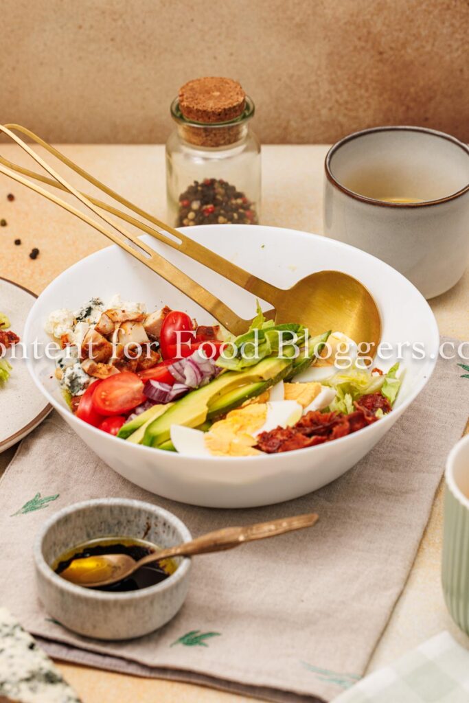 PLR Recipe - Cobb Salad with Hard-Boiled Eggs and Bacon