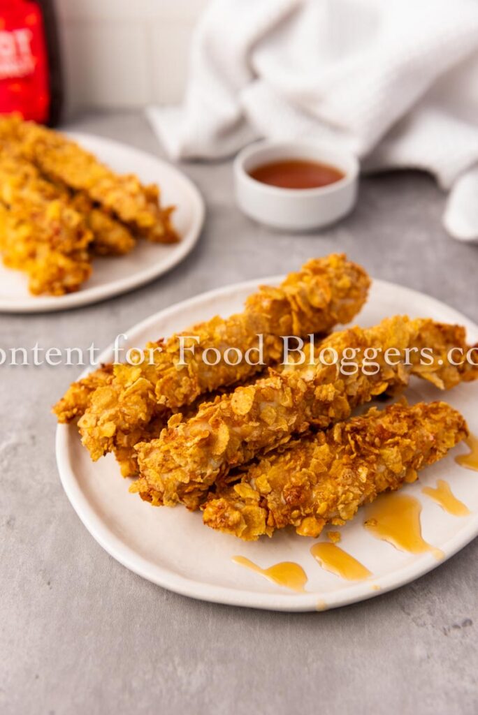 PLR Recipe - Air Fryer Crispy Cornflake Chicken with Hot Honey