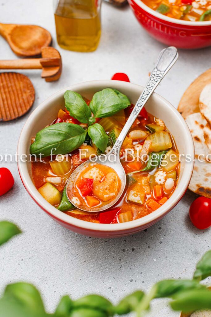 PLR Recipe - Veggie Minestrone Soup