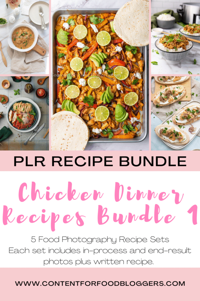 PLR Bundle - Chicken Dinner Recipes Bundle 1