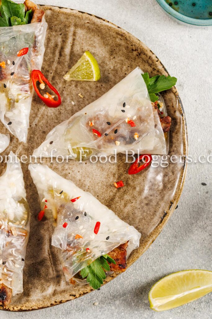 PLR Recipe - Spicy Marinated Pork Belly Hand Rolls