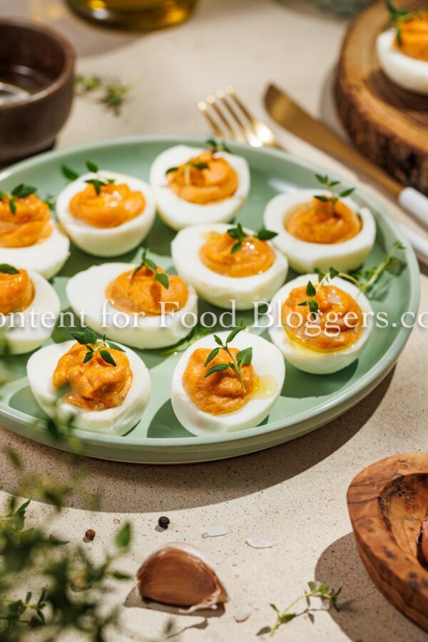 Exclusive Recipe - Spicy Chili Garlic Deviled Eggs