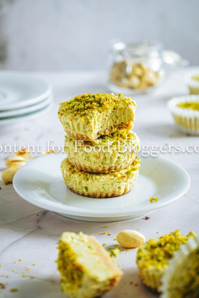 PLR Recipe - Mini Pistachio Greek Yogurt Cheesecakes