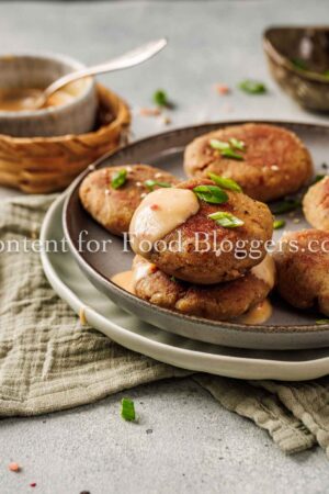 Exclusive Recipe - Asian-Style Tuna Cakes with Spicy Mayo