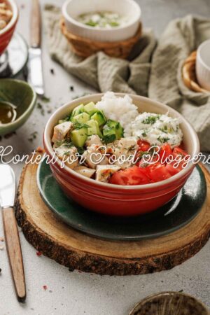 Exclusive Recipe - Mediterranean Lemon Dill Chicken Bowl