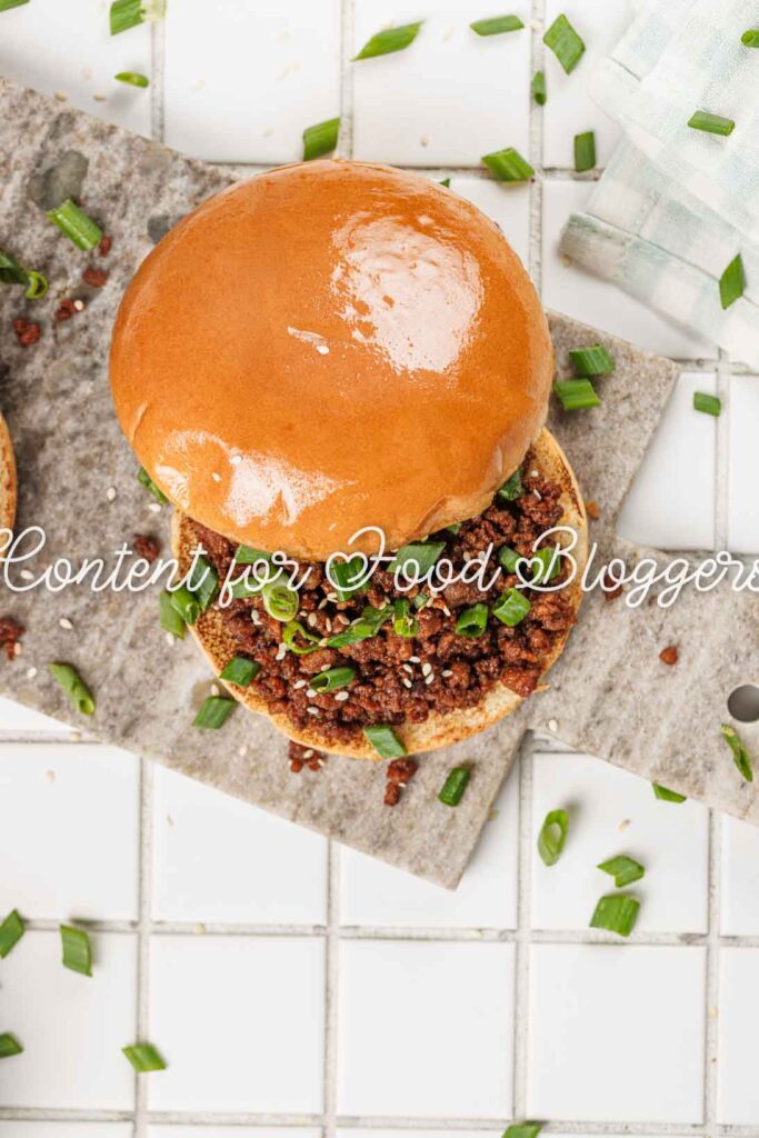 PLR Recipe - Korean Beef Sloppy Joes
