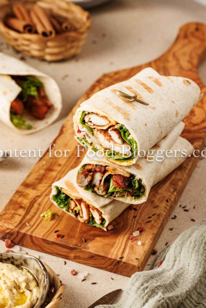 PLR Recipe - Moroccan Chicken Wrap