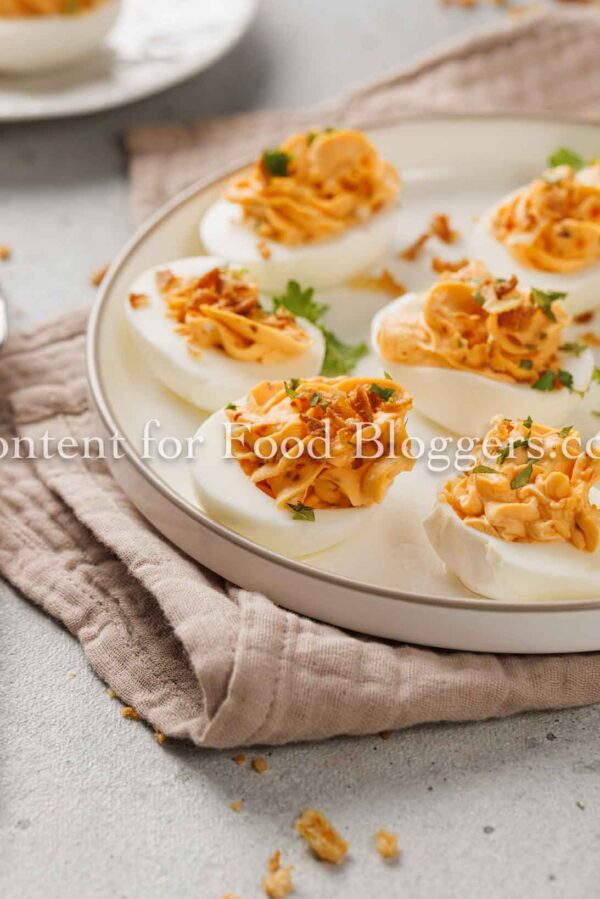 Exclusive Recipe - Spicy Garlic-Chili Deviled Eggs