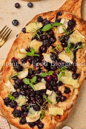 Exclusive Recipe - Blueberry Goat Cheese Flatbread