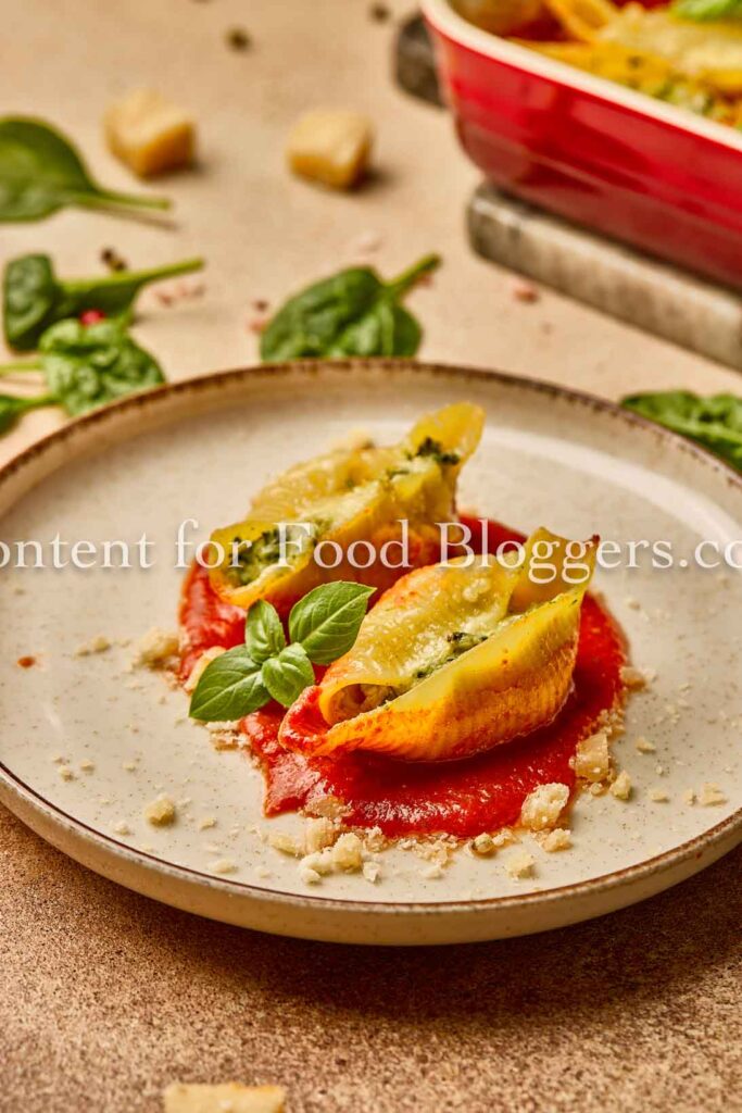 PLR Recipe - Spinach and Ricotta Stuffed Shells
