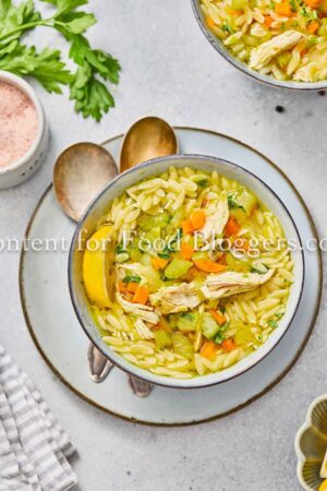 Exclusive Recipe - Lemon Chicken Orzo Soup