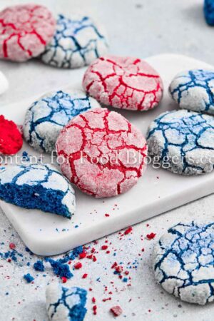 Exclusive Recipe - 4th of July Crinkle Cookies