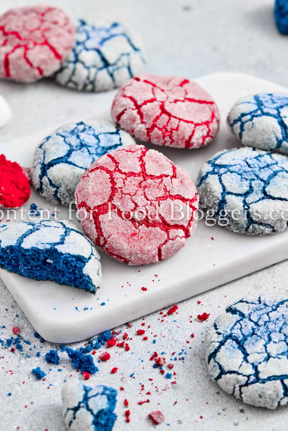 Exclusive Recipe – 4th of July Crinkle Cookies